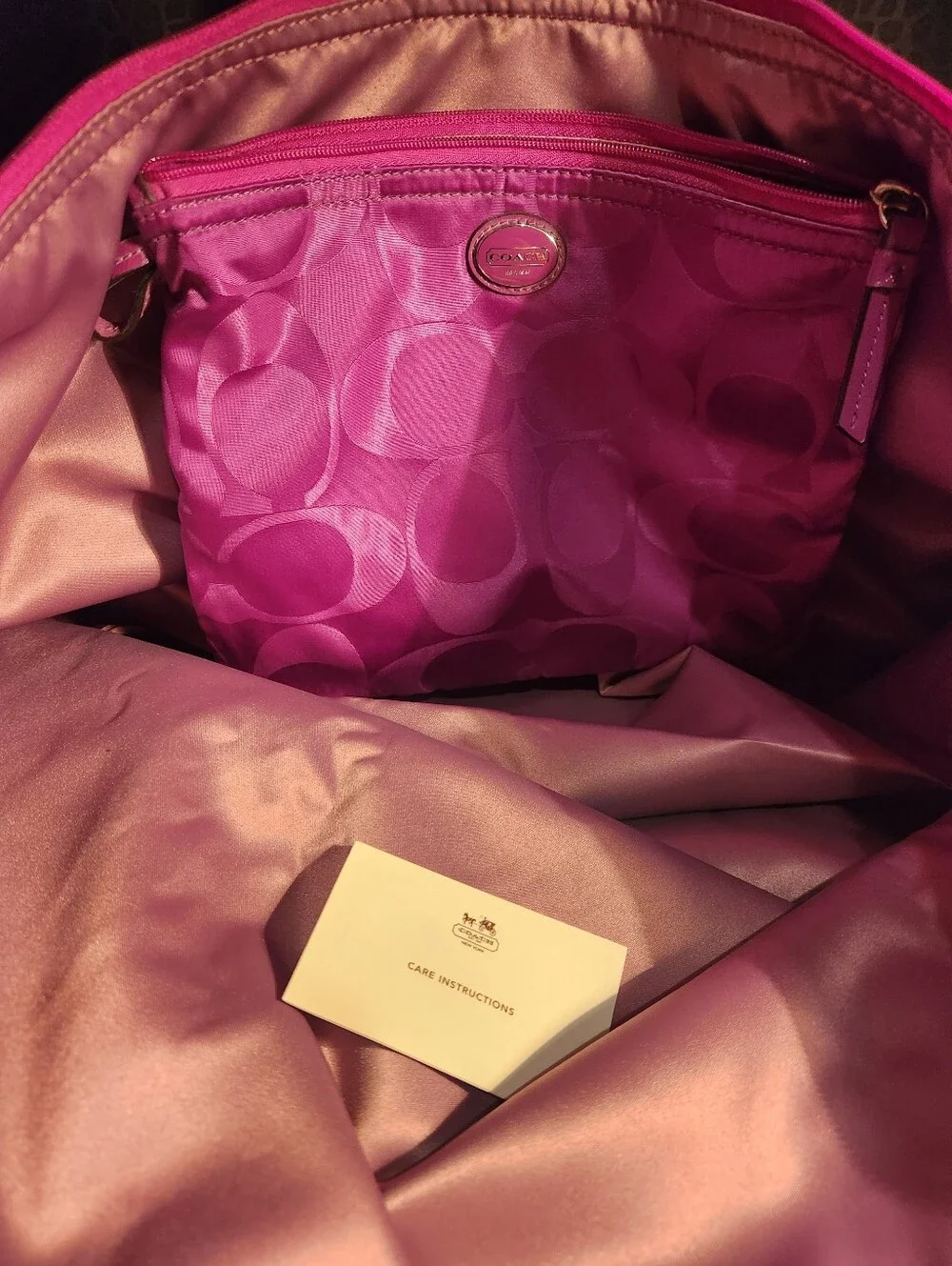 Coach Purple Weekender Tote Bag Plus Free Gift